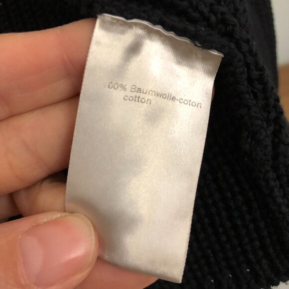 AKRIS PUNTO Black Knit Crop Short Sleeve Open Cardigan Sz XS/S - Picture 7 of 7